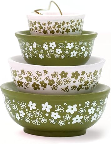 Spring Blossom-Inspired Vintage Bowl Ornament, Resin