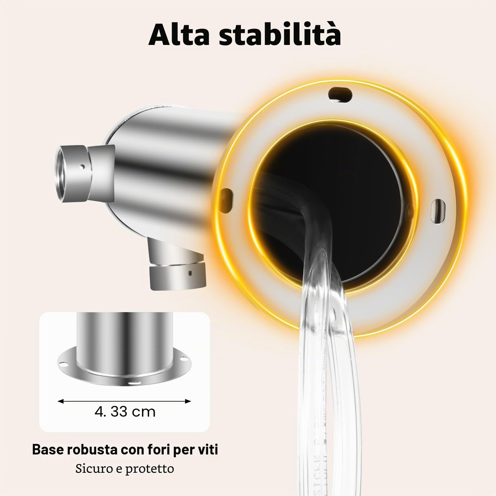 Distributore di birra a doppio beccuccio per birra, torre di birra, 2 rubinetti, in acciaio inox, per bar, uso domestico, 1,5 m, tubi in PVC lucidato, cromato, peso 3 kg