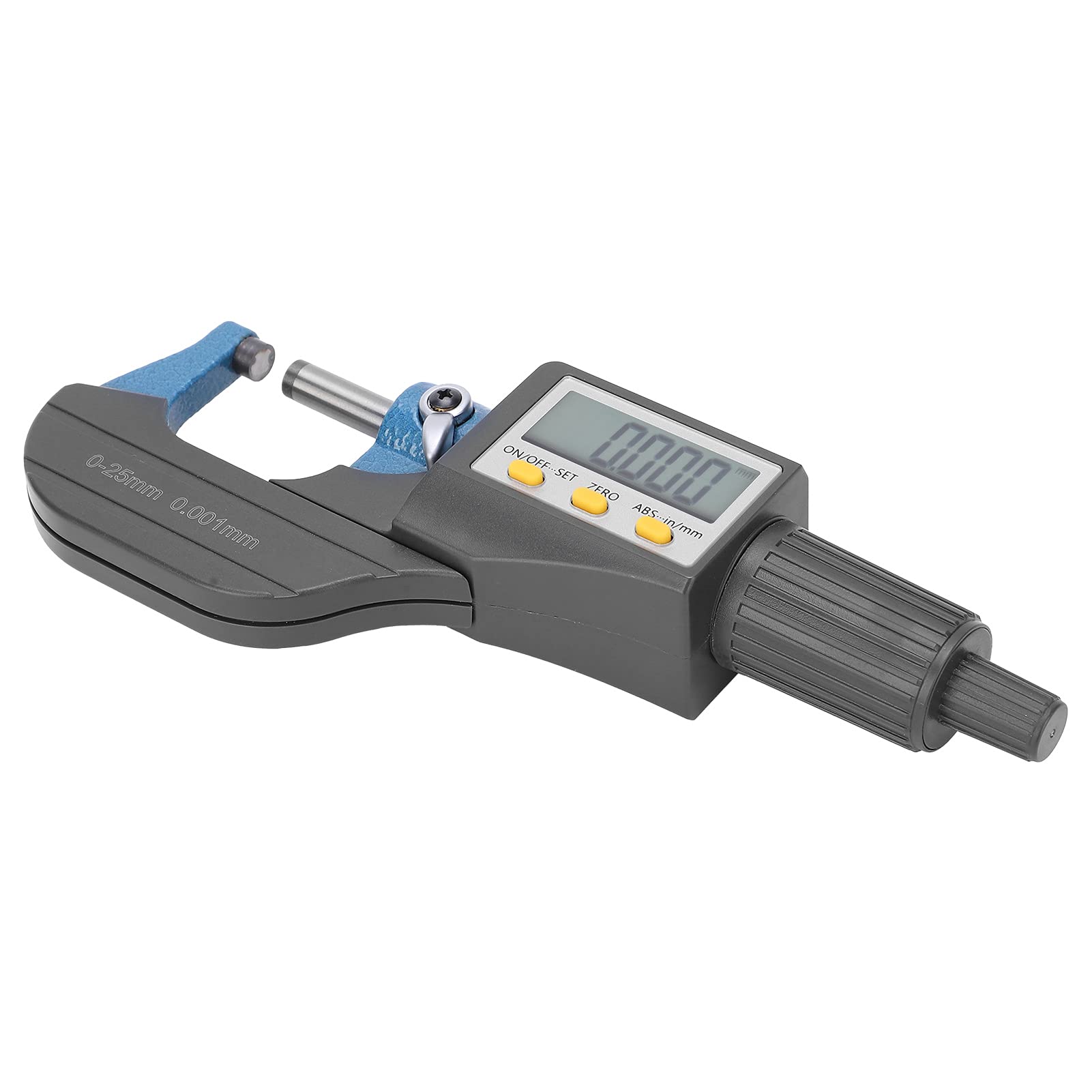Micrometro digitale professionale Display LCD con regolazione fine dello spessore della parete a cricchetto Strumento di misurazione manuale esterno Attrezzatura industriale per