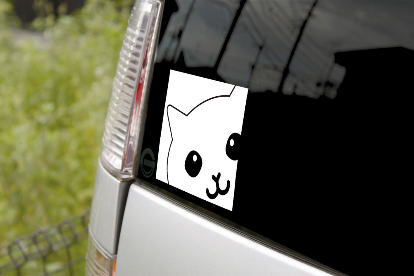 Amazon | ごきげん 猫 ステッカー ホワイト ［白猫］ MK-2