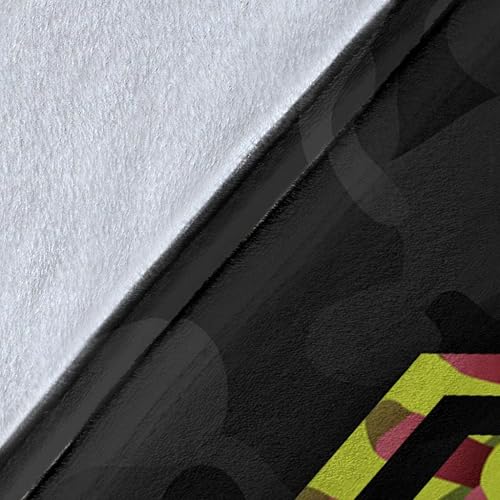 Miniatura 8 de Regalo de bola amarilla de sóftbol personalizado para los amantes de los fanáticos, número de nombre personalizado, manta de forro polar Sherpa de