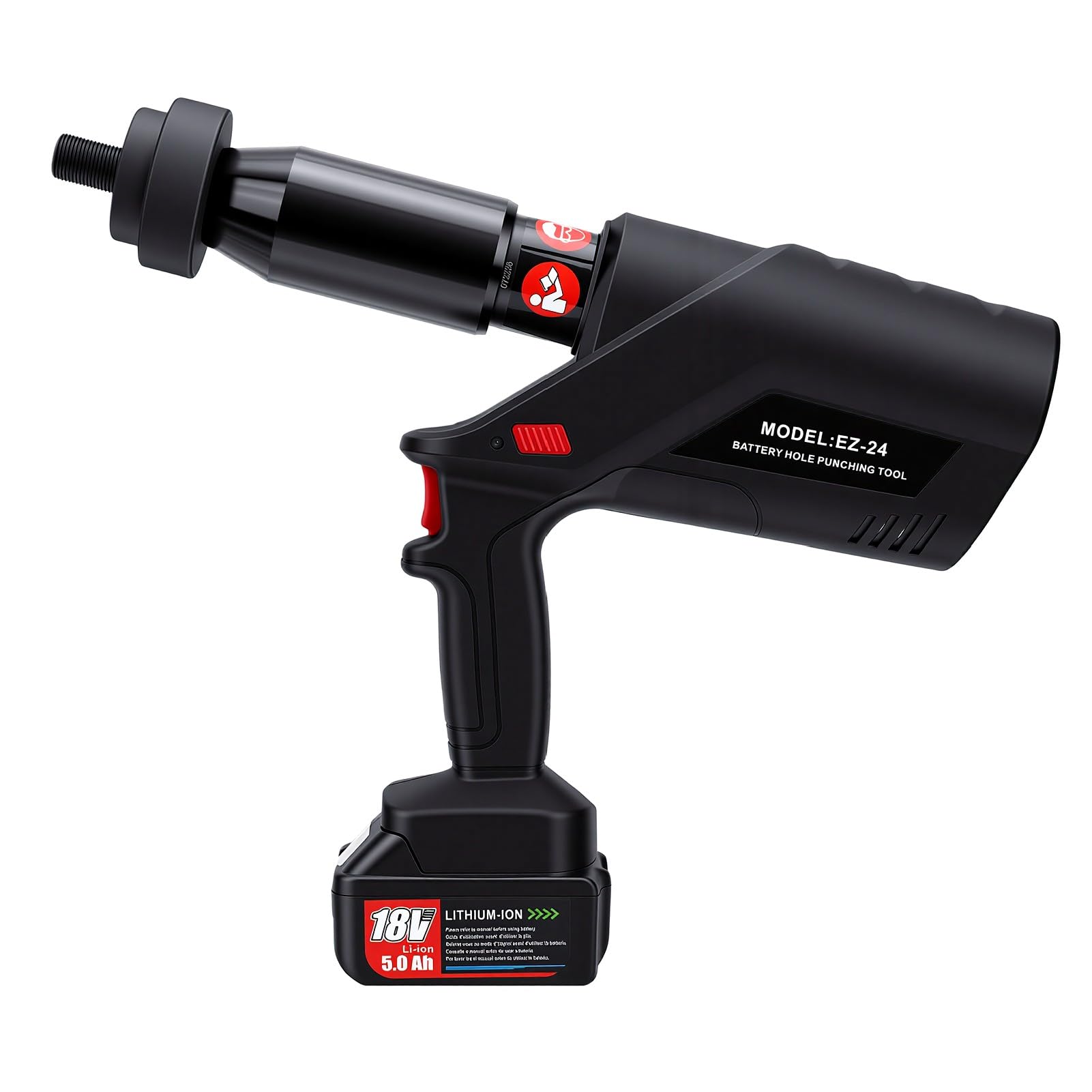 Fafeicy Perforadora Hidráulica Eléctrica 60KN 6 Troqueles de Hojas de