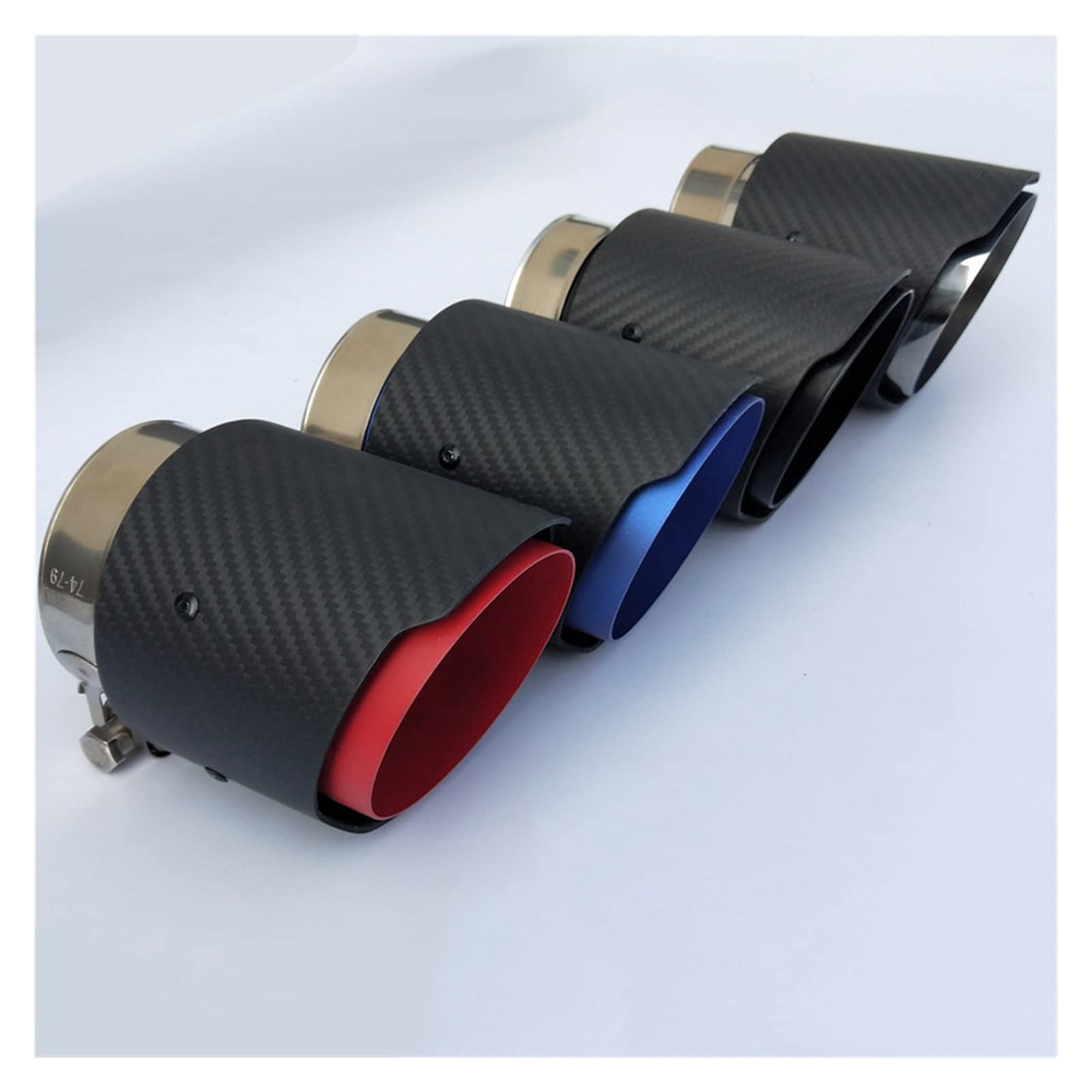 Terminale Di Scarico Nero/argento In Acciaio Inox Per Mazda CX-5, CX-4, CX-3, CX-30, CX-50 – Diametro 76/101 Mm