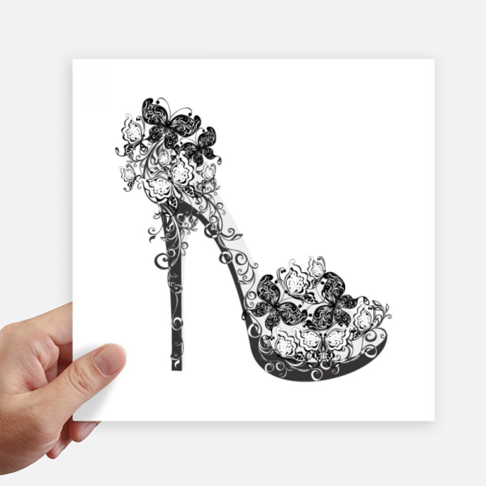 Stickers pour cacher les rayures de valise et pc avec l'autocollant fleur papillon 20cm