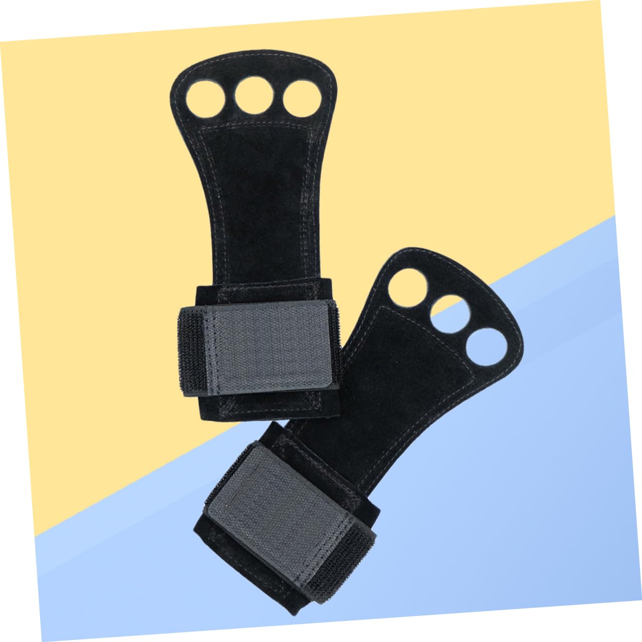 VANZACK 3 Paia Di Guanti Da Sollevamento Pesi in Pelle Guanti Da Allenamento Con Polso Imbottito Pesante Per Palestra Fitness Neri