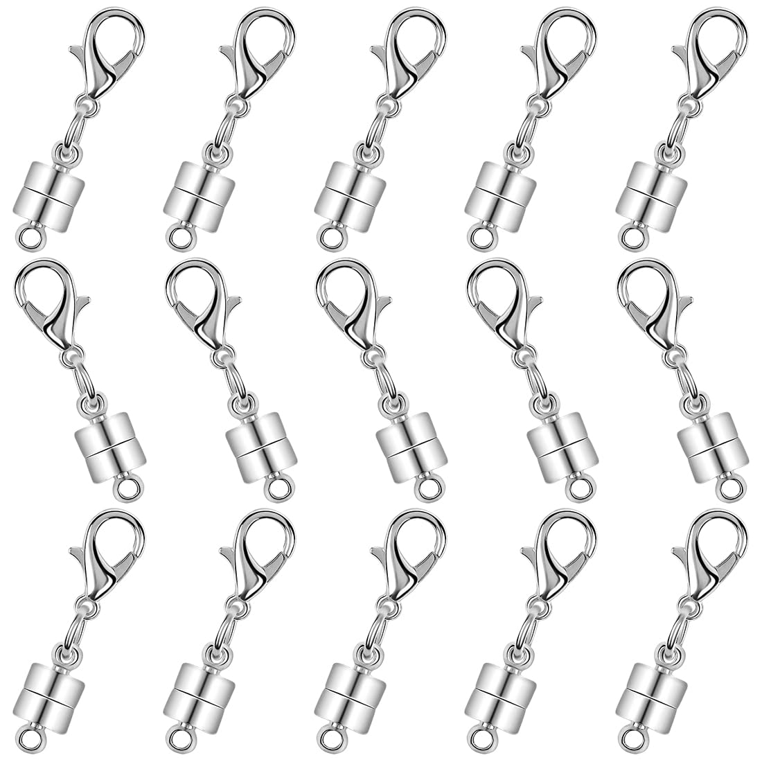 15 Fermoirs Magnétiques Bijoux ZOPJUMA - Aimants Collier Bracelet Ronde Dorés