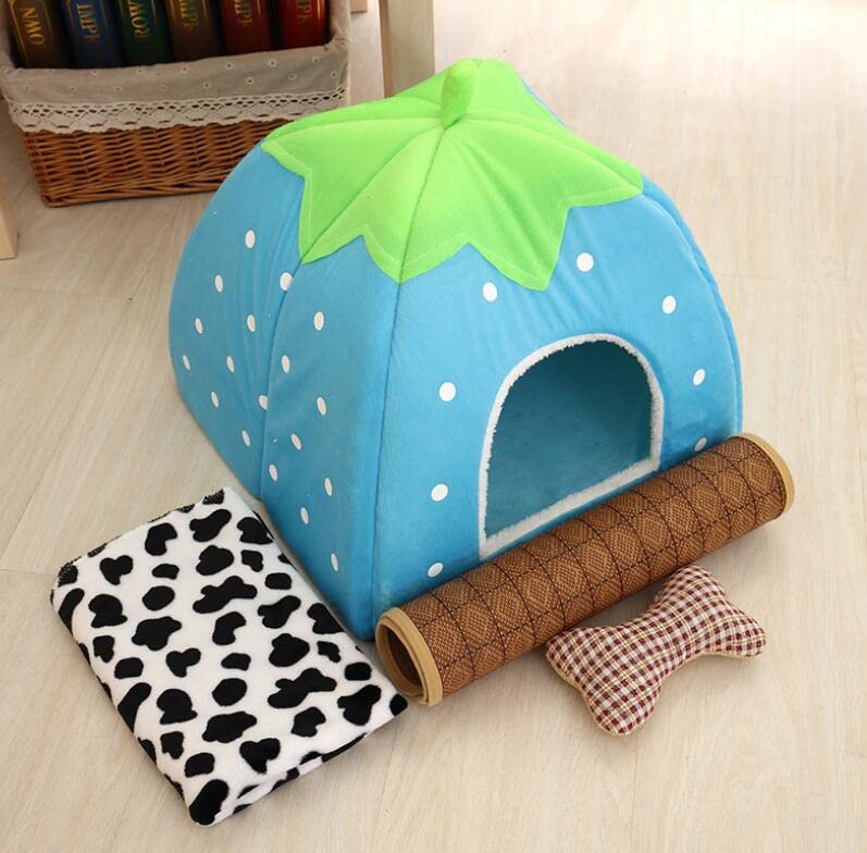 KOMUNJ Small Animal Winter House, Multifunctional Warm Bed, Winter Cosy Small Animal Beds, for Dwarf Rabbits Chinchilla - Image 3
