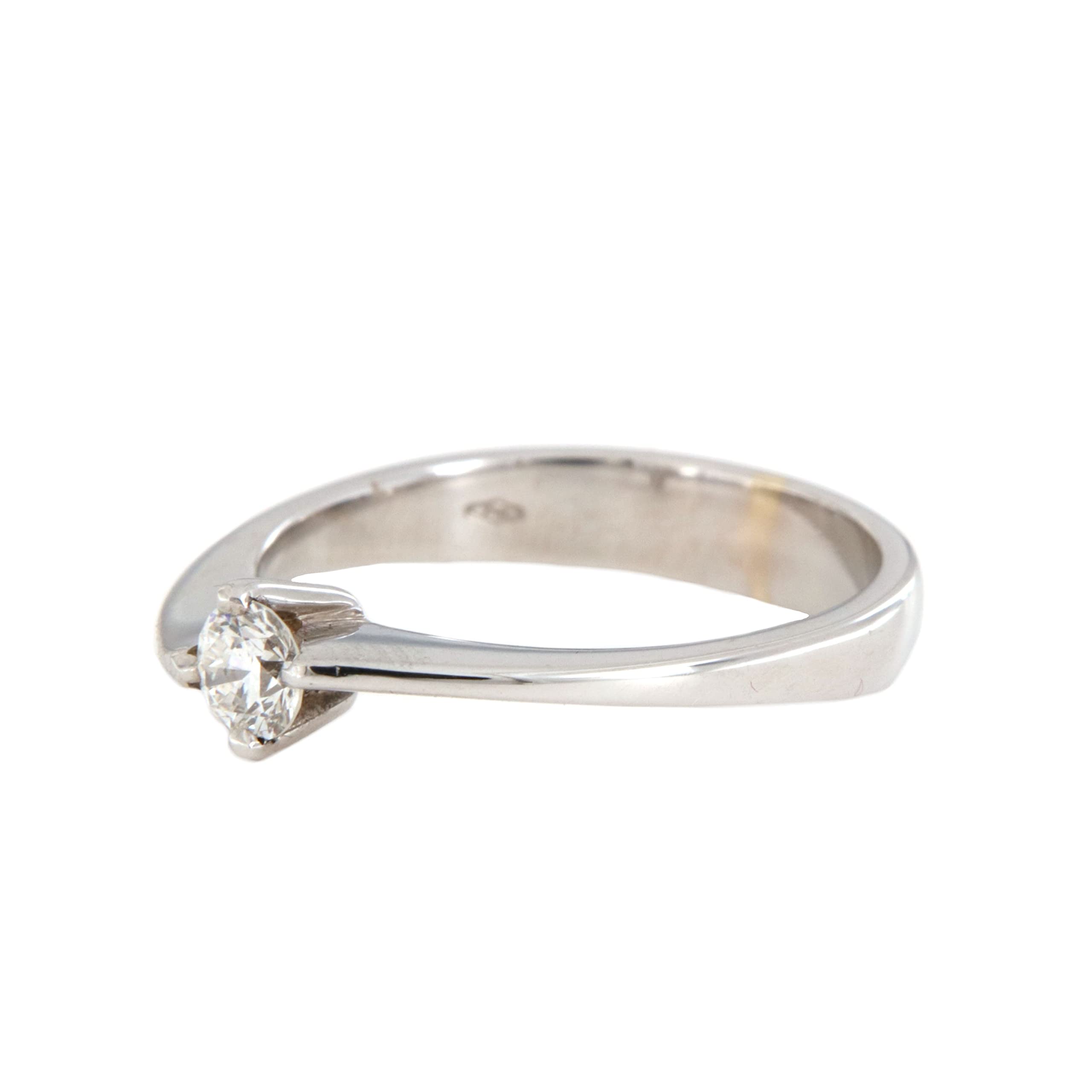 Crivelli Anello Solitario Oro Bianco Diamante