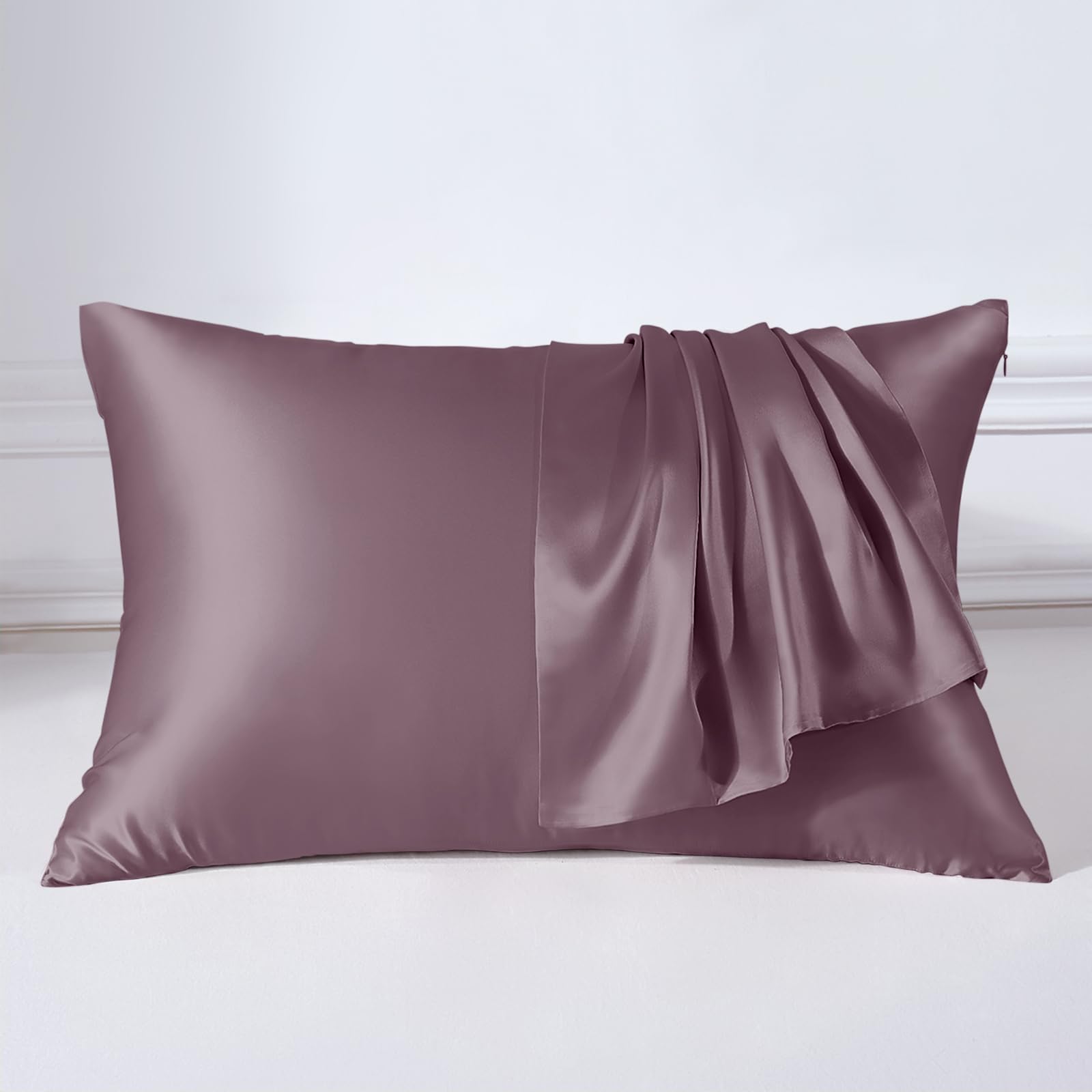 THXSILK Seidenkissenbezug - Doppelseitige 100% Maulbeerseide - Hypoallergen mit Versteckter Reißverschluss - 22 Momme Kissenbezug Seide für Haar und Haut