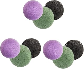 FRCOLOR 9 Peças Esponja De Carvão De Bambu Esponja Esfoliante Konjac Esponja Konjac Carvão Coreano Esponja Facial Esponja Facial Esponja De Lavagem Facial Esponjas Faciais Konjac Esponjas