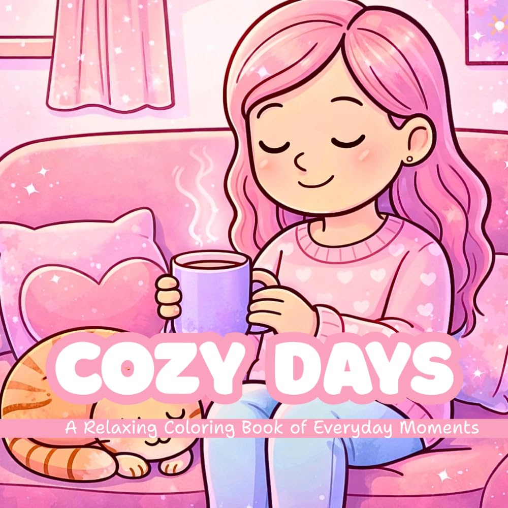 Cozy Days, A relaxing coloring book of everyday moments