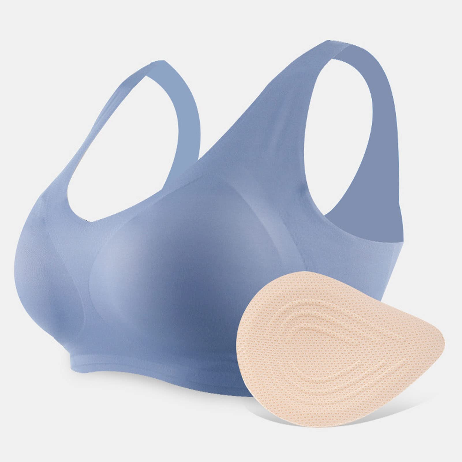 Forma del Seno, Protesi del Seno di Mastectomia di Cotone, Maniche Protettive delle Tasche del Seno, Tetta di Ventilazione Respirabile, Reggiseno Dell'inserzione per Mastectomia
