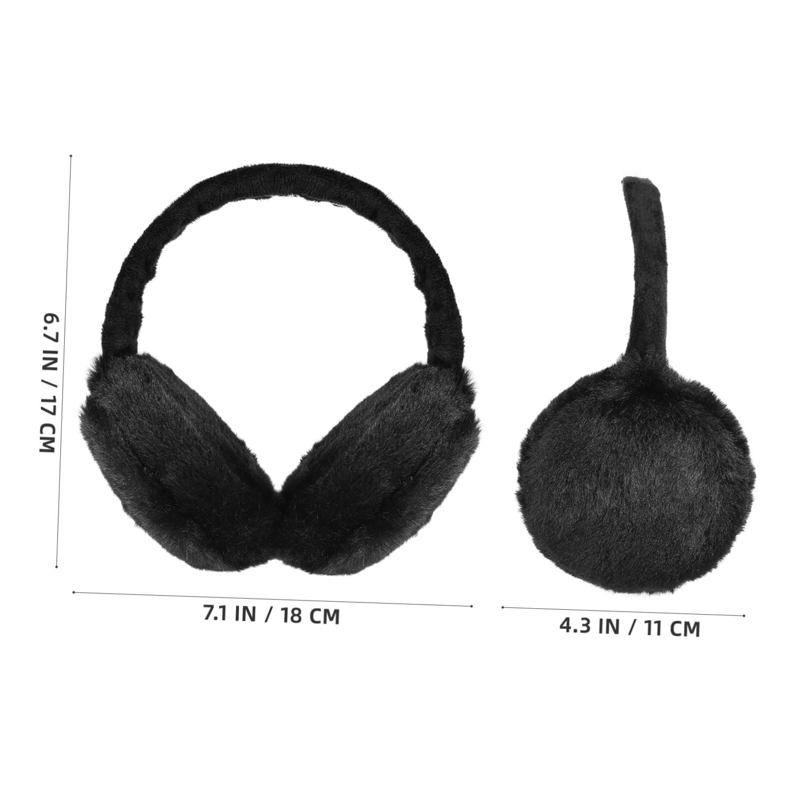 Homoyoyo Ear Warmers Women Winter Headband Fleece Ear Muffs Comfortable Warm Earmuffs Plush Ear Covers Fashion Headwear
