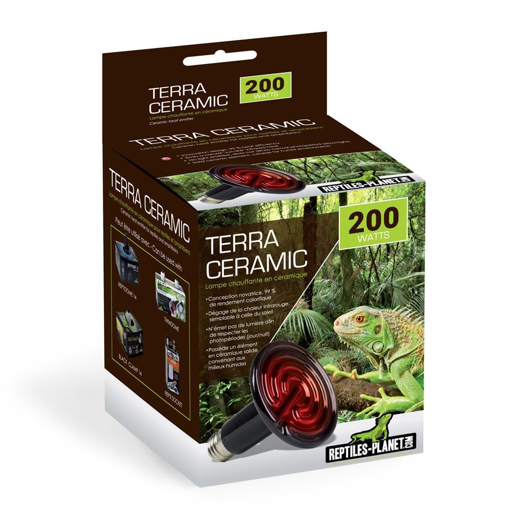 Reptiles-Planet Terra Ceramic Heating Lamp for Reptiles, 200 W