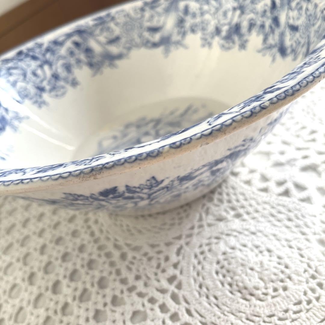 Amazon.co.jp: ！ フランスアンティーク ボウル ベイスン グリニー窯  