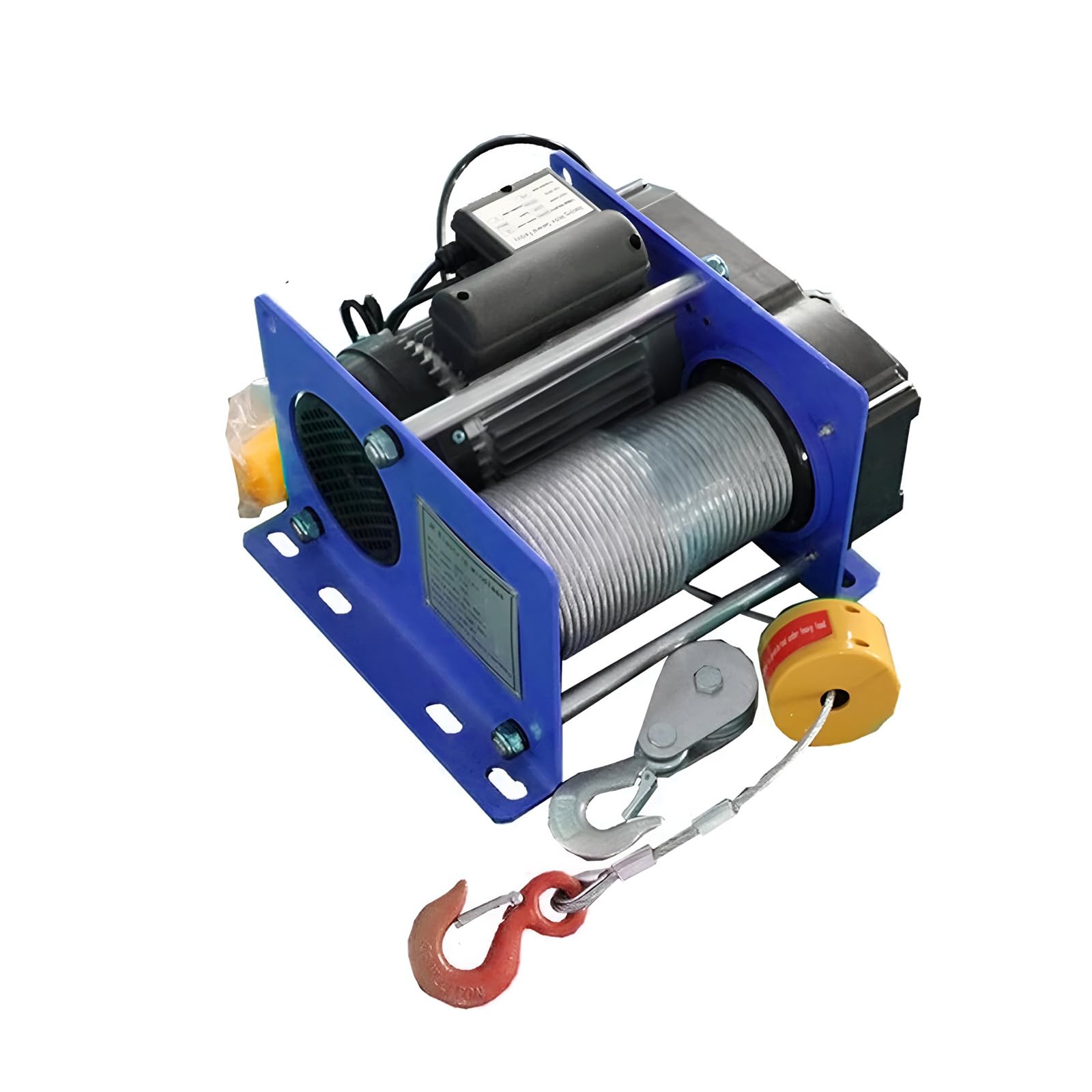 XNZJHPP 600kg Electric Winch Hoist Motor for Heavy Lifting - Ideals for Construction, Warehouse, and Outdoor Rescue Operations (600kg)