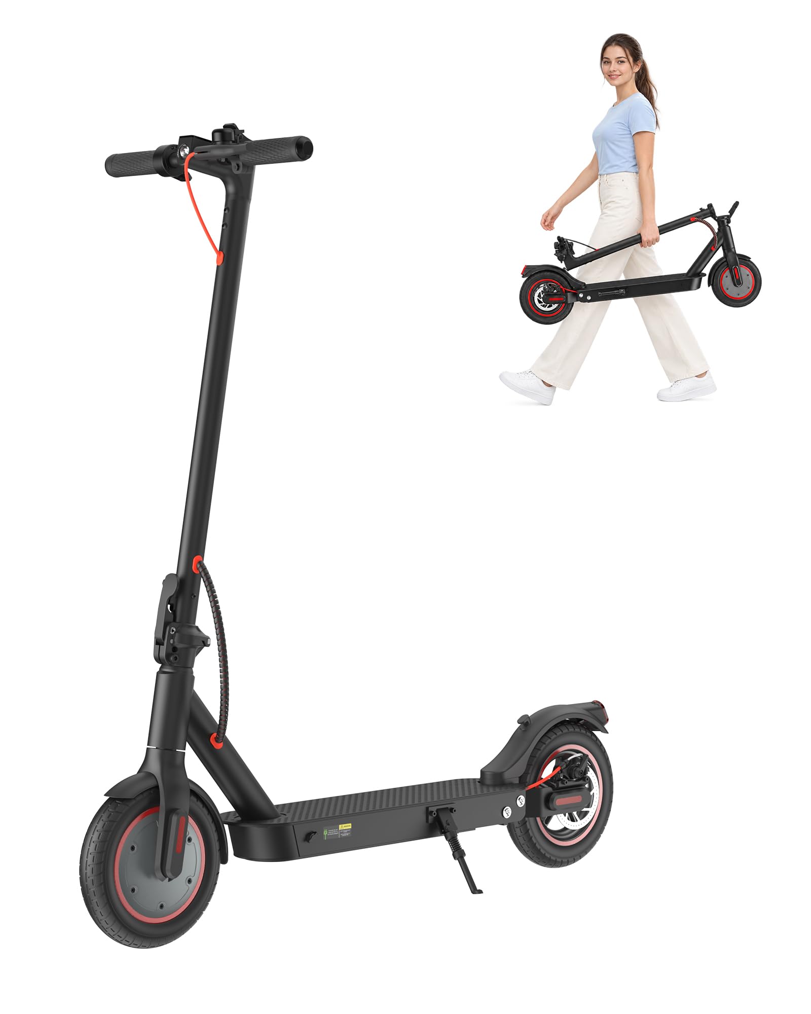Electric Scooter Adult, 8.5" Tires, 21 Miles &amp; 20 Mph by 500W Motor