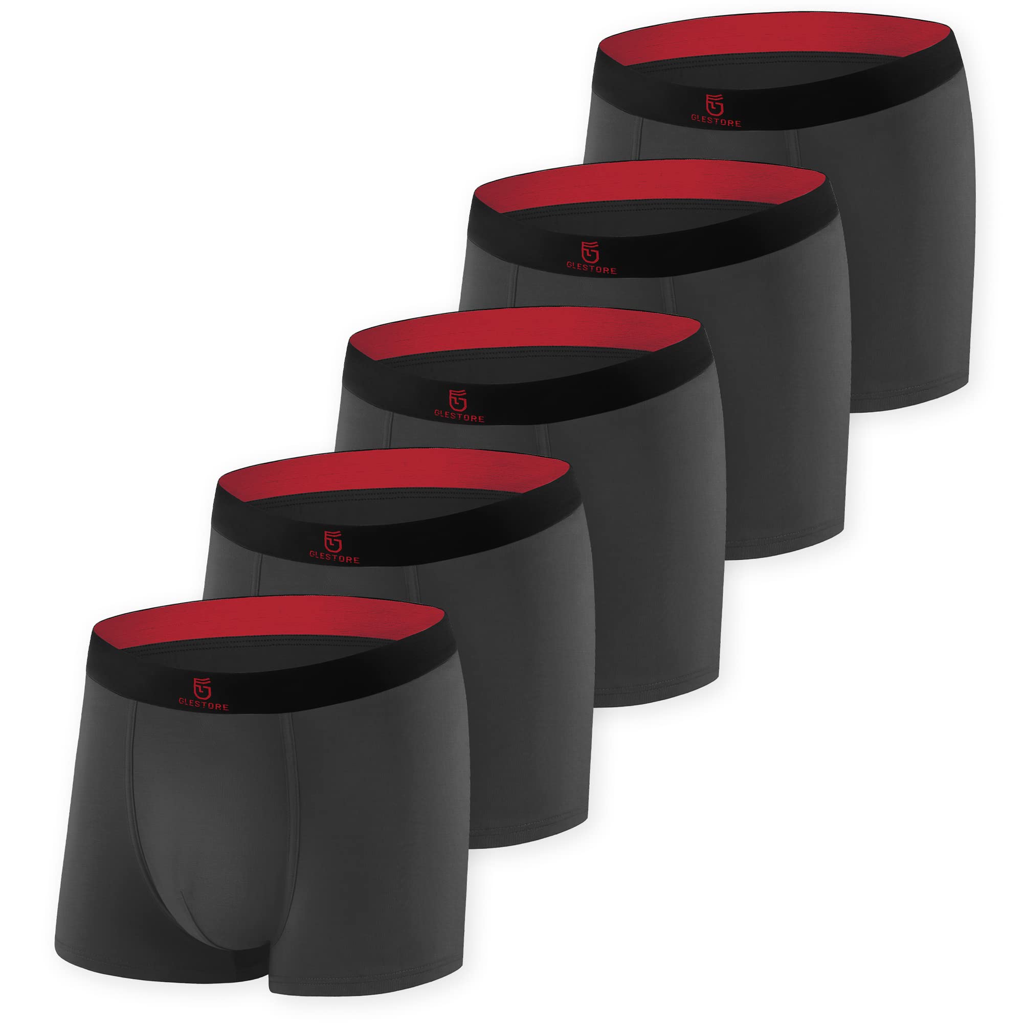 Best Quality Buy online here GLESTORE Men's Boxer Shorts Pack of 5