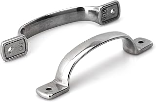 Necmetu 2PCS Boat Grab Handles Stainless Steel Boat Handrail 5.7" Heavy Duty Marine Door Grab Handle,Marine Rail, Grab Handle for Marine Yacht