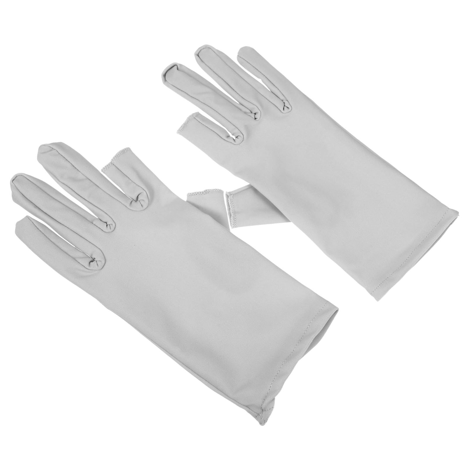 Ipetboom Open Finger Gloves Uv Protective Breathable Half Finger Driving Gloves for Summer