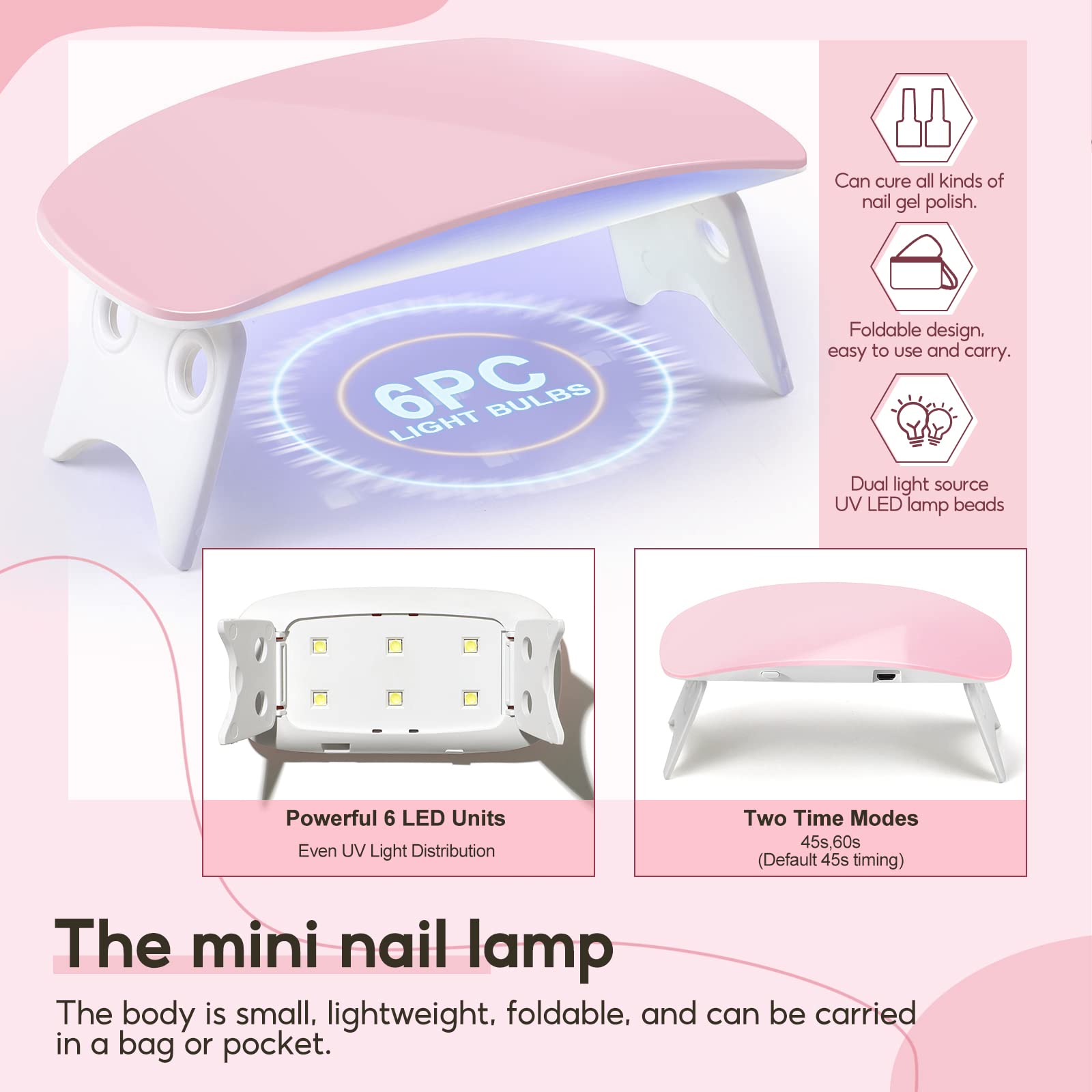 Coscelia Kit Uñas Acrilicas para Extensión Completo con UV Lámpara, Acrilicas para Uñas Profesional Monómero y Limas Para Uñas Manicura Eléctrica, Kit Manicura Semipermanente Uñas Arte Set
