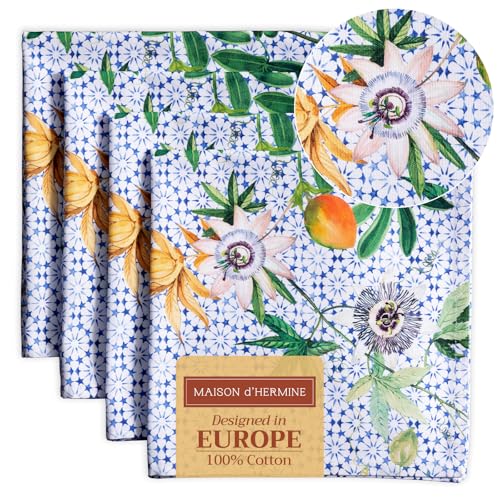 Serviettes de table 100% coton de qualité supérieure par Maison d'Hermine