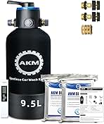 AKM Spotless Water System for car wash,Pre-Filled with DI Resin, with Bypass, DI Water System,Garden Hose Quick Connector, Deionized Water System for RV, Vehicles, Motorcycles, Bikes, Boats, No Spots
