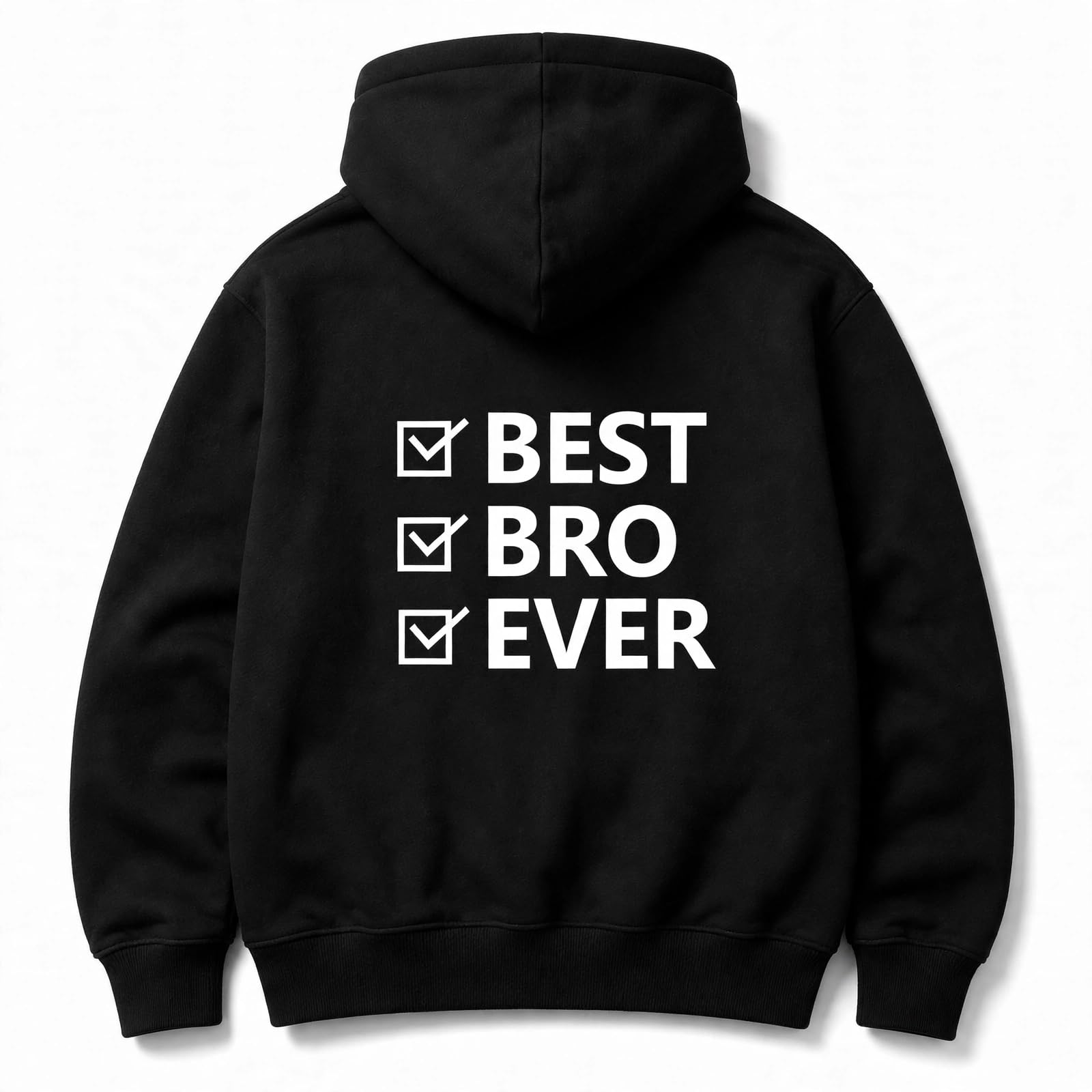 nutcase Black Hoodies for Men Stylish | Premium Cotton Blend Hoodies for Brother | Casual Full Sleeve Sweatshirt | Rakshabandhan Gift for Brother - Best BRO - (Small)-picture-16