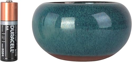 Miniatura 5 de Juego de 2 mini macetas esmaltadas + 4 pantallas de drenaje de malla suave