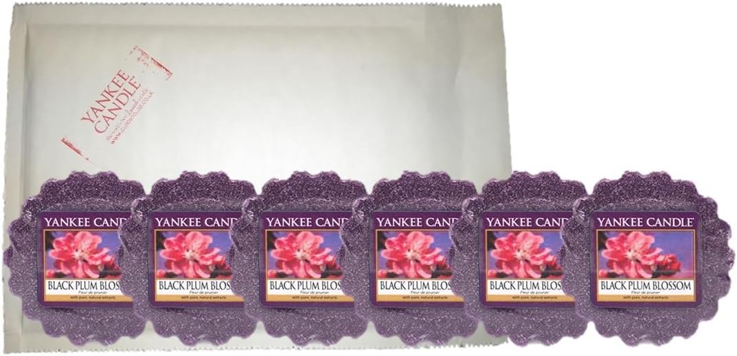 Yankee Candle 6 x Black Plum Blossom Wax Potpourri Tart Melts for Summer 2014