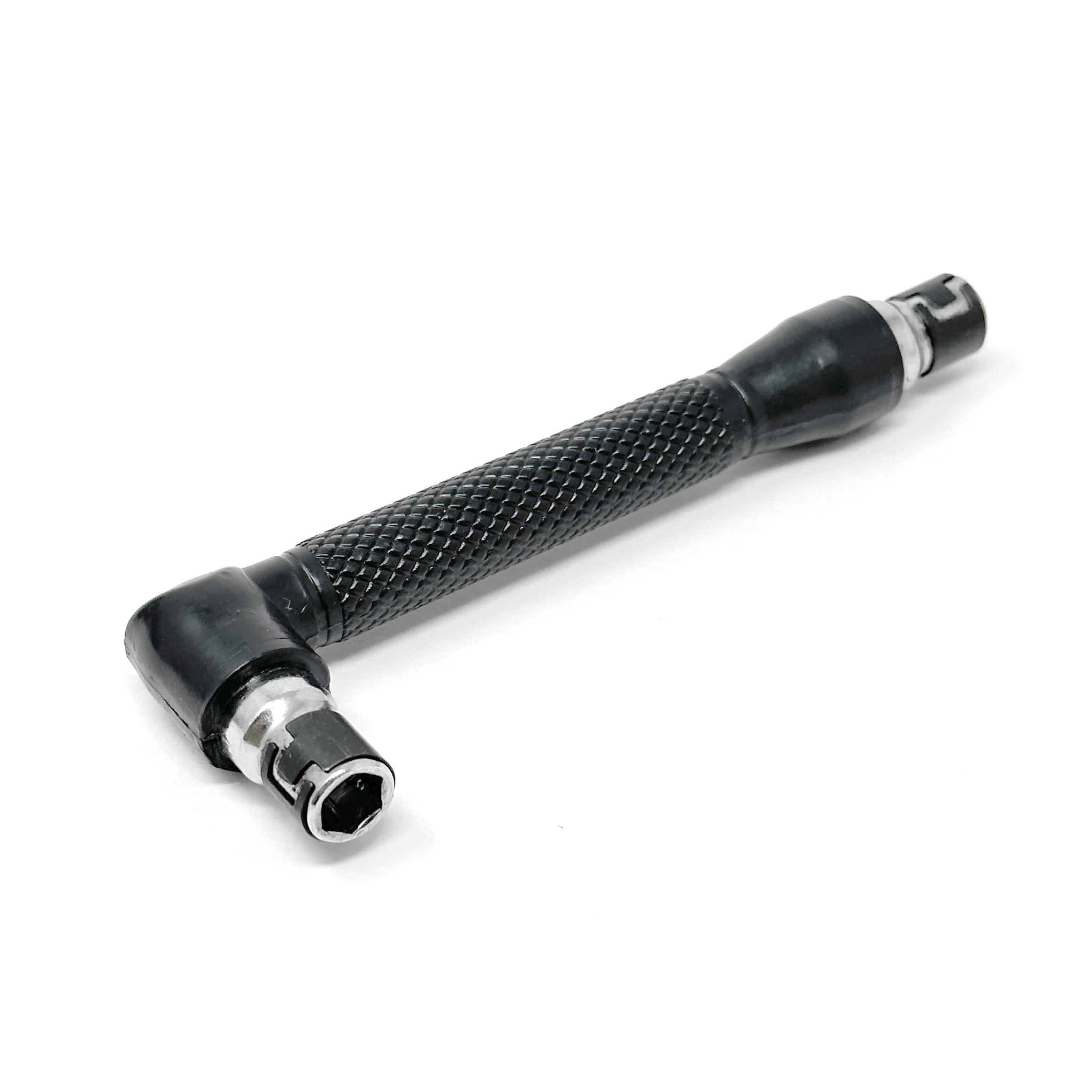 OHIY L-Shape Double End Bit Holder Mini Socket Wrench for 1/4 in Hex Insert Bits