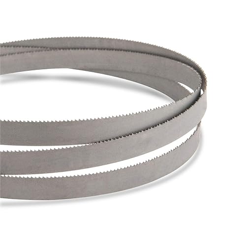 Miniatura 3 de POWERTEC Hojas de sierra de cinta bimetálicas de 111 pulgadas, hojas de sierra de banda de corte de metal no ferroso de 12 pulgadas x 14 TPI para