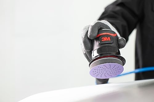 Miniatura 7 de 3M Cubitron II Hookit - Disco abrasivo de lijado púrpura limpio, 31466, 3 pulgadas, grado 600+, paquete de 50 discos, prácticamente libre de polvo,