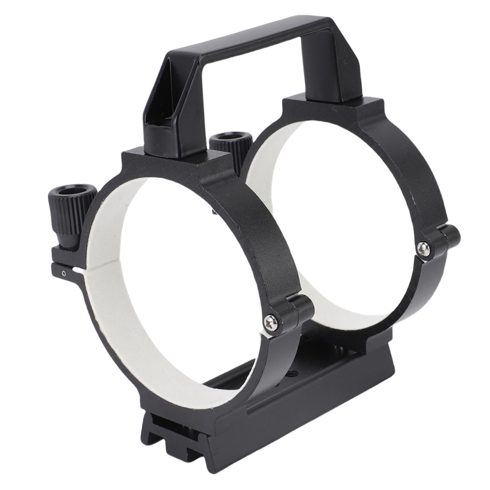 Anneau de Tube de Télescope, Support de Pince de Tube Optique de 90 Mm de Diamètre Intérieur avec Plaque en Queue d'aronde de 108 Mm pour Accessoires de Télescope Astronomique de 80 à 90