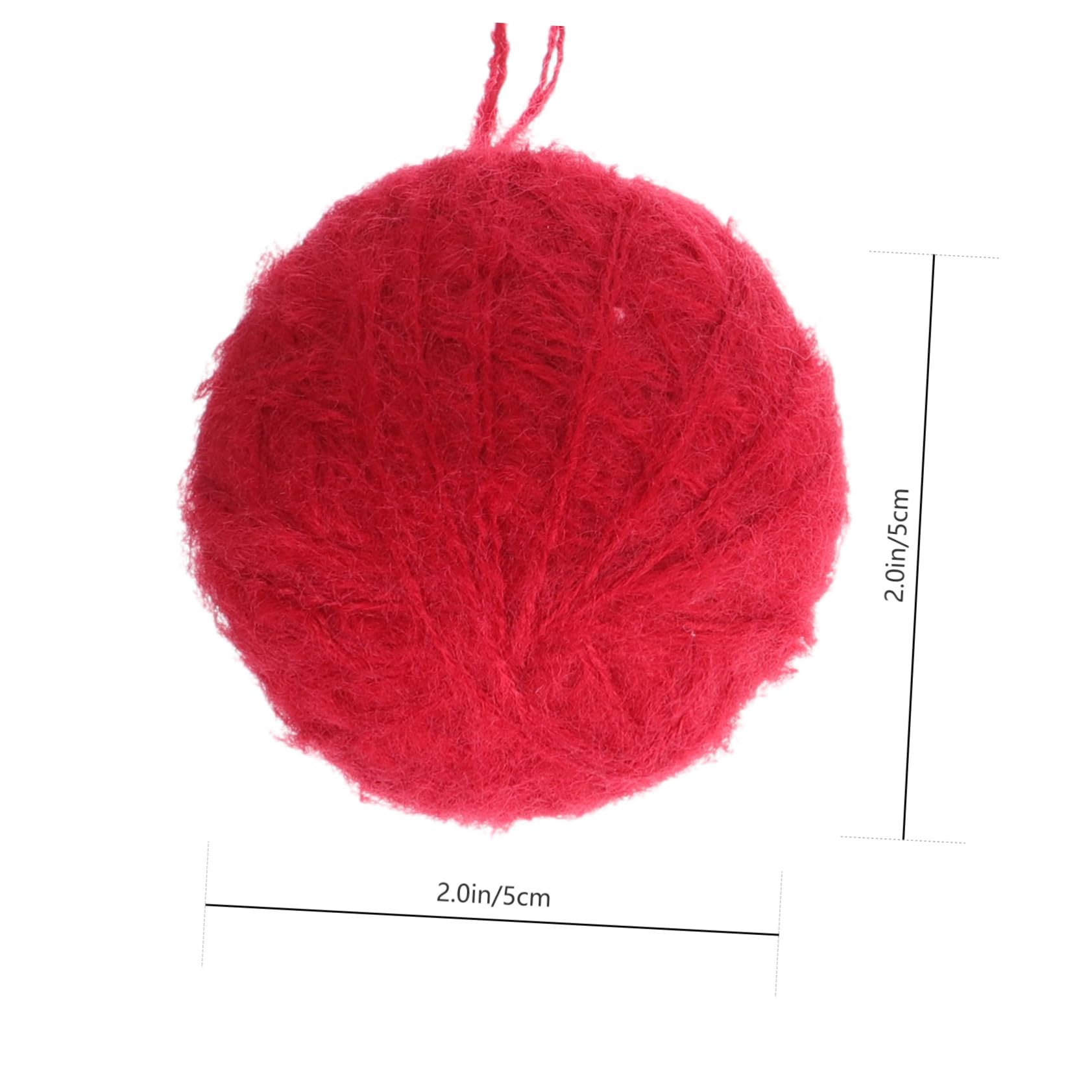 Alipis 3 Sätze Wollknäuel Weihnachtsbasteln Weihnachts Basteln DIY Weihnachtskugeln Festonlicht Weihnachtsschrankdekoration Hängende Bälle Weihnachtsbaumschmuck Garn Rot 10 Stück * 3