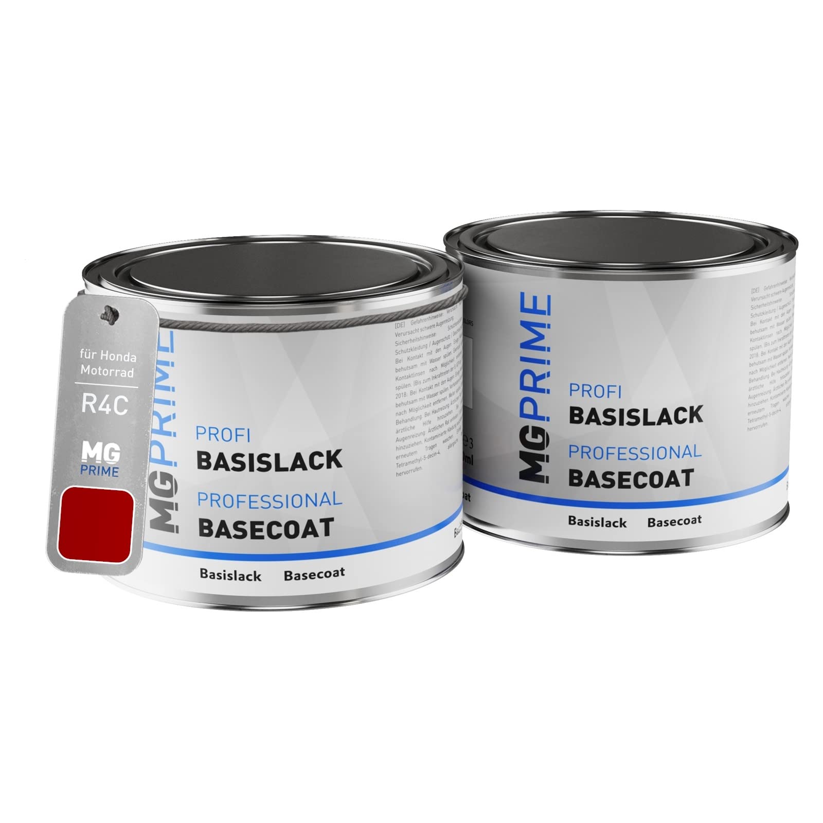 Mg Prime Candy Ruby Red Motorcycle Paint Set Can Ready-To-Spray For Honda Motorrad R4c Under + Base Coat 1.0 Litre 1000Ml