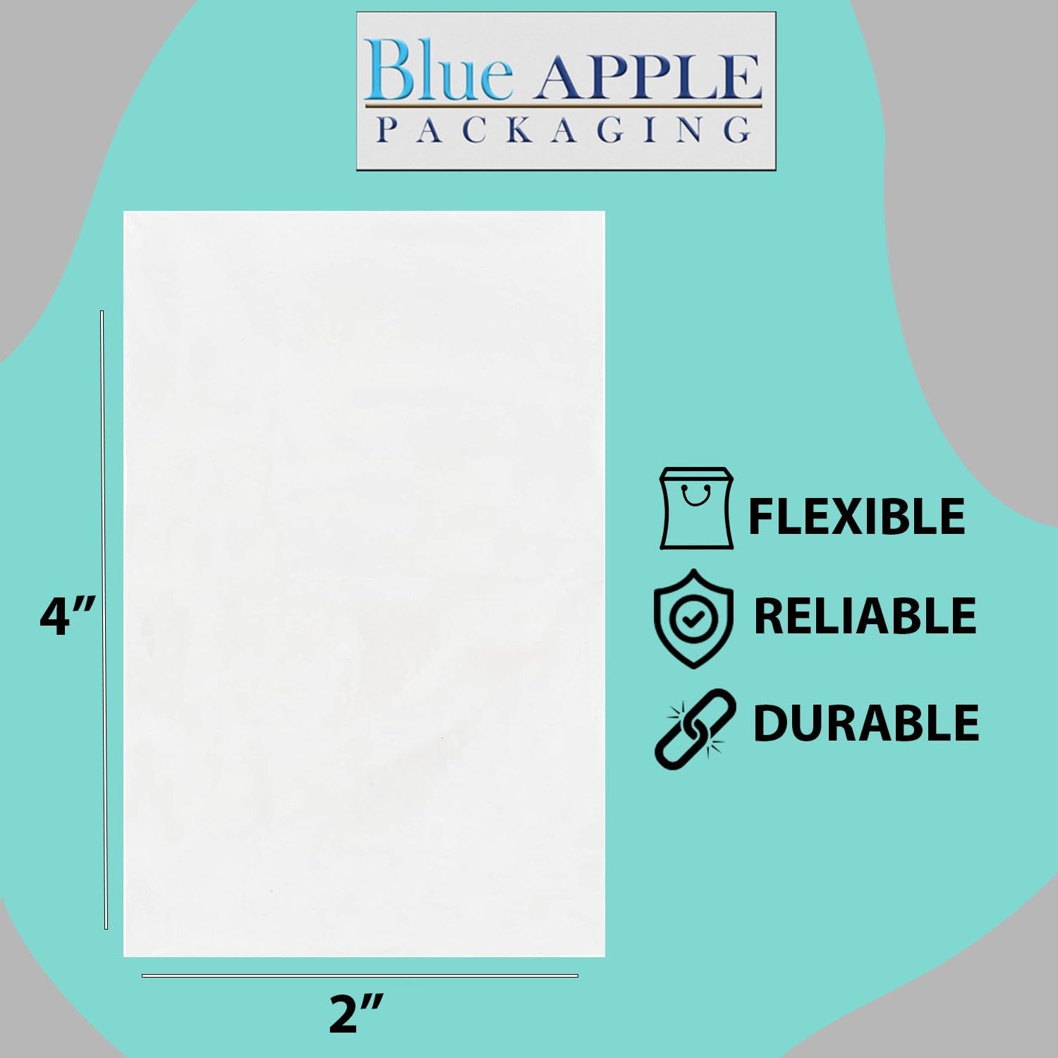 Multiple Sizes Clear Flat Poly Bags - 2