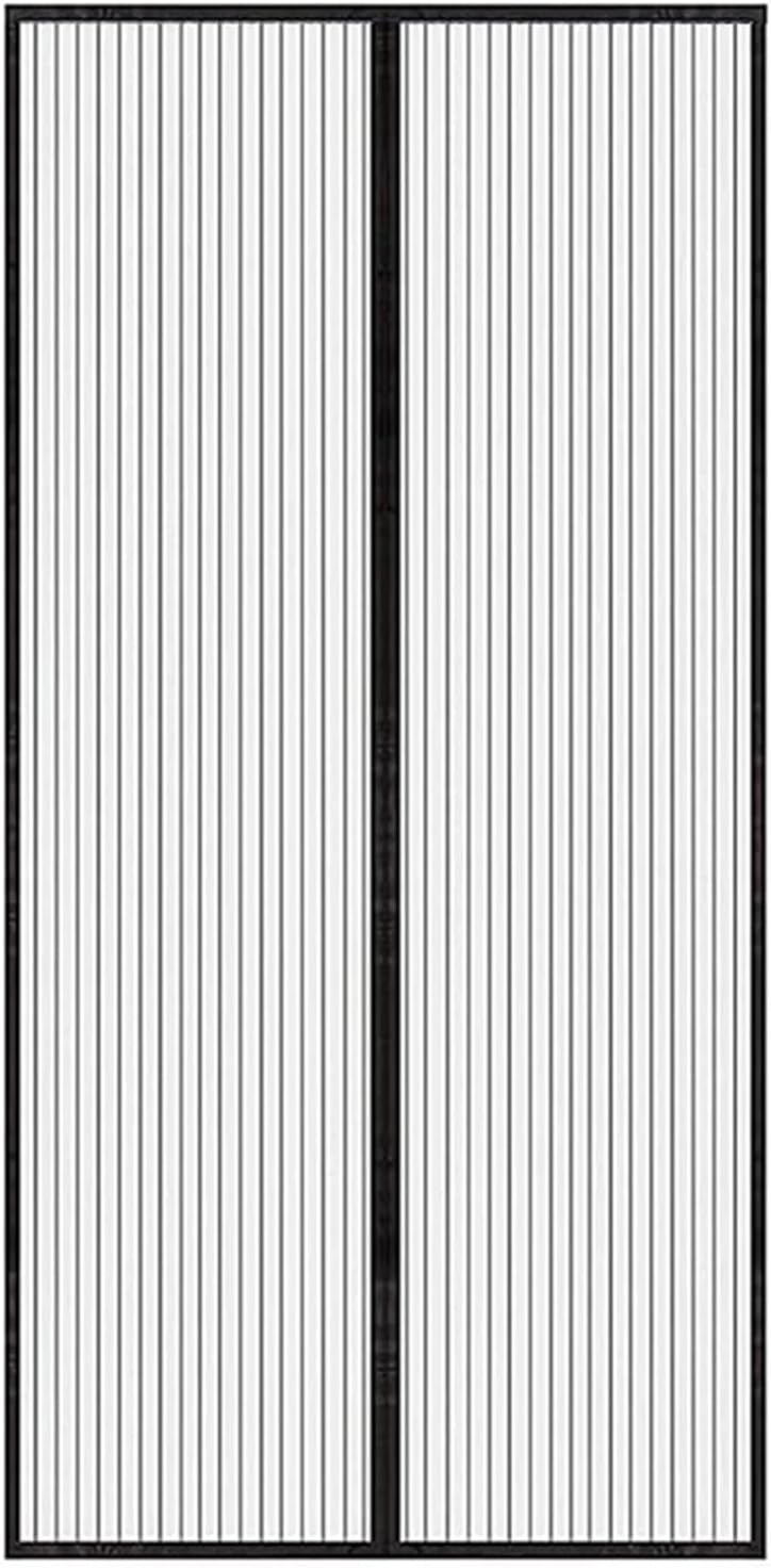 Magnetic Screen Door, Black Heavy Duty Mesh Partition Curtain, Self Sealing, Hands Free, 38 x 83 Inch, Bug Protection