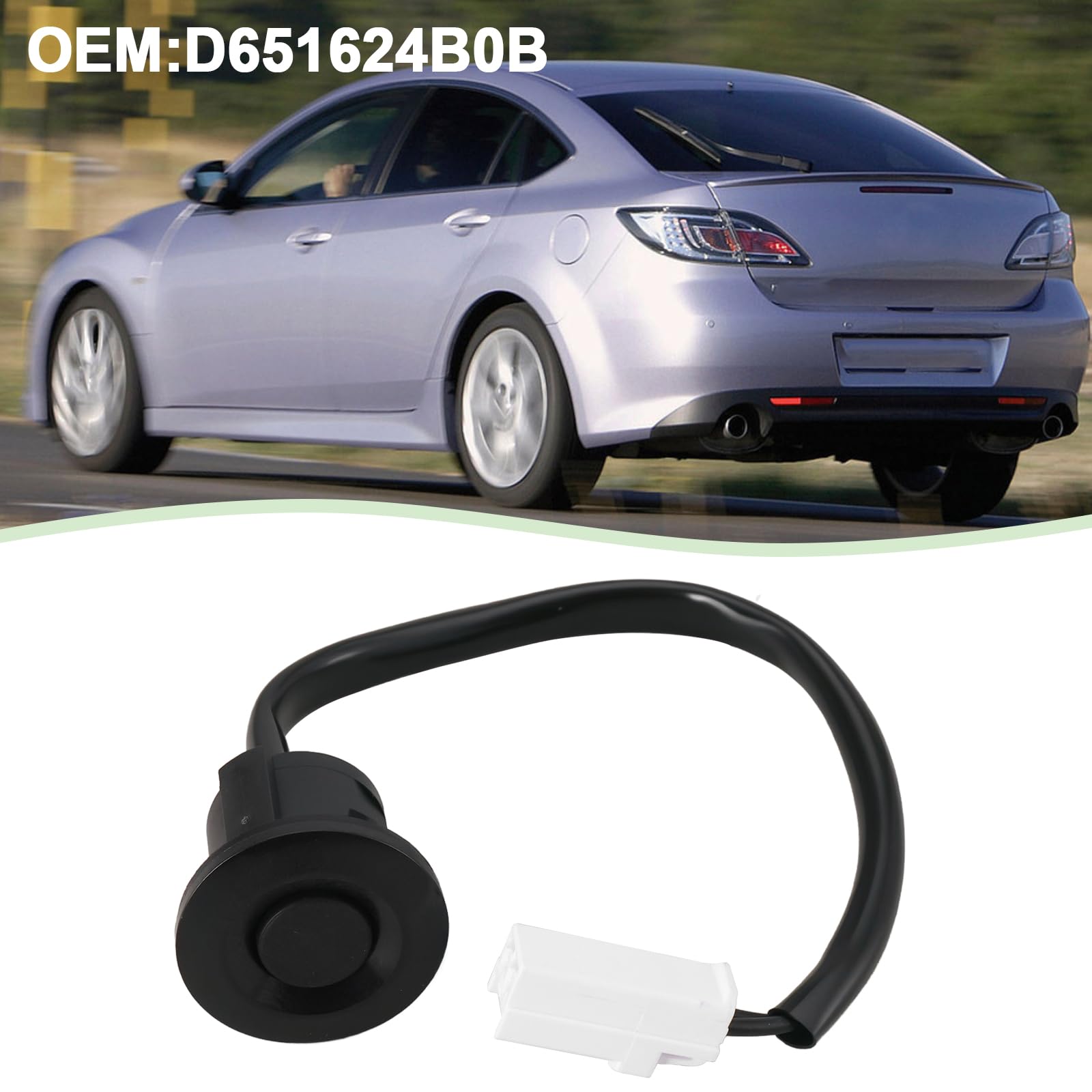 1 interruttore di ricambio per portellone posteriore dell'auto D651624B0B compatibile con Mazda 2 2007-2015 compatibile con Mazda 3 2008-2017