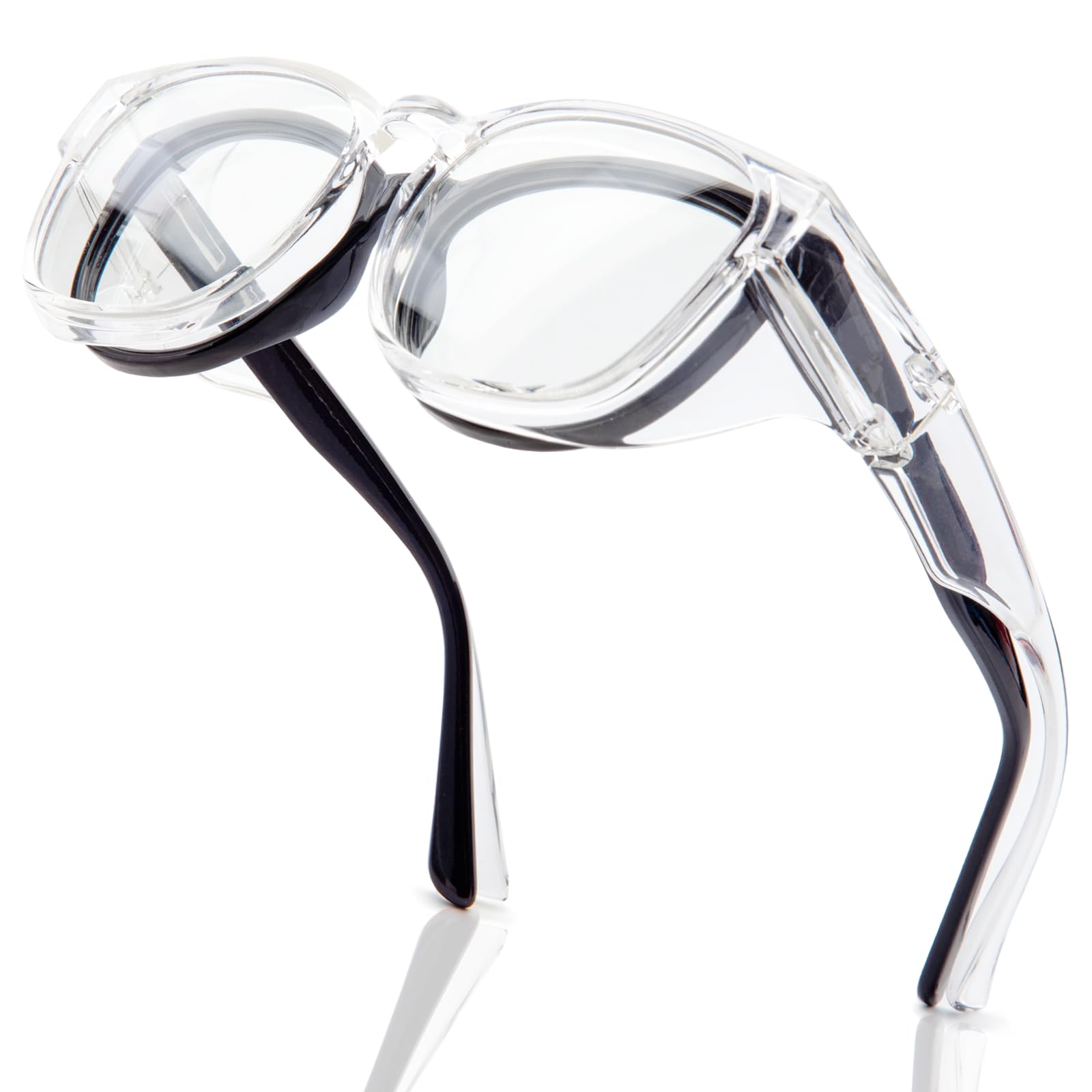 LianSan Safety Glasses Over Eyeglasses for Women - Anti-Fog Goggles Fit Over Eyewear for ANSI Z87.1 Certified