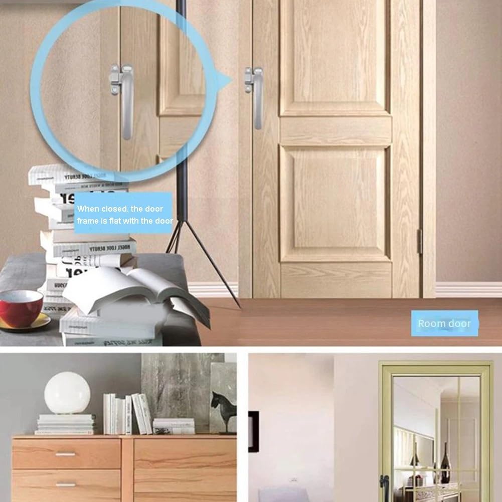 Manijas para ventanas de aleación de aluminio, universales, seguras para niños, con cerradura de seguridad para marcos de puertas, cerradura antirrobo, palanca de seguridad, pestillo para marcos