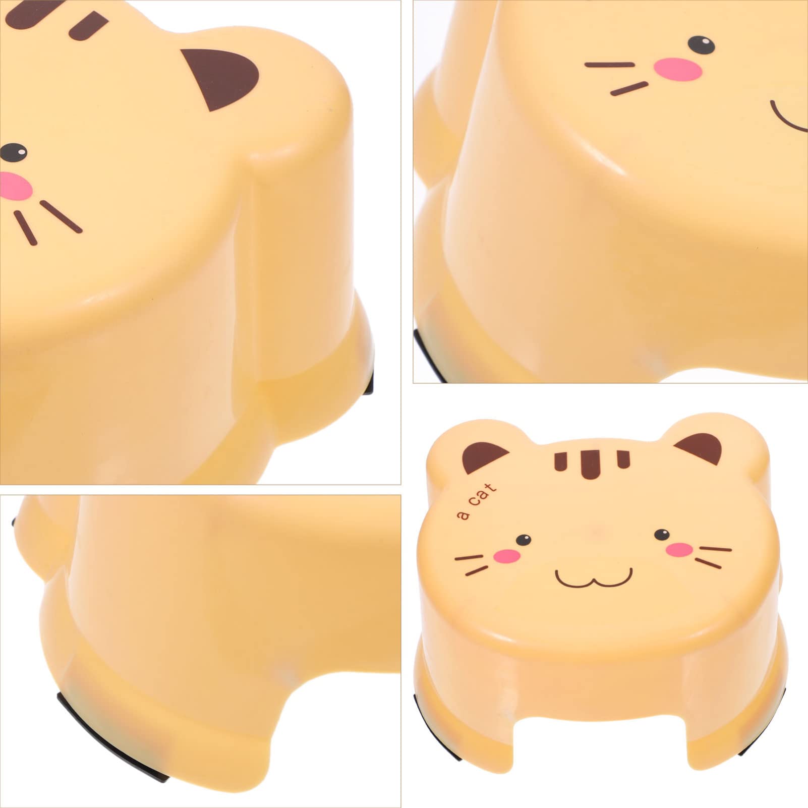 ERINGOGO Cartoon Non Slip Plastic Step Stool for Thickened Bathroom Stool Lightweight Design for Bathing Shoe Changing and Playtime