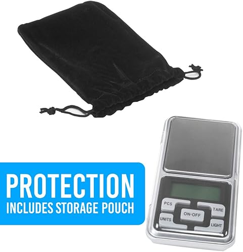 Miniatura 7 de Kingwin - Báscula de peso, mini escala digital de joyería, capacidad completa de tara y apagado automático, función de conteo automático, pantalla