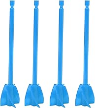 Pás do misturador de resina reutilizáveis, 4 unidades do misturador de resina epóxi, pás do misturador portátil de epóxi bateria portátil misturador epóxi 5 lâminas, moldes de fundição de resina (azul)