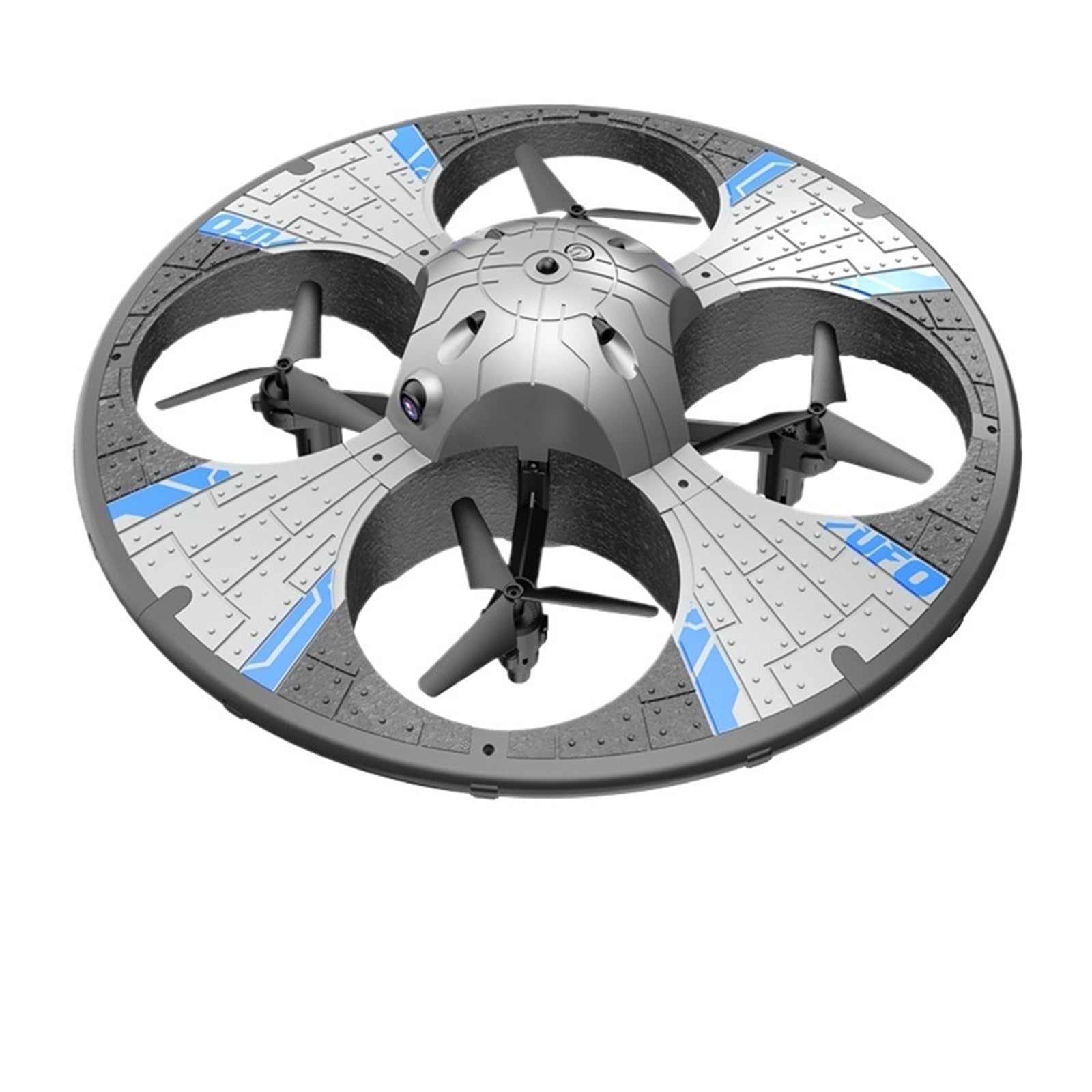 (Similar product) RC Drone Foam UAV UFO With Camera Lighting Intelligent Obstacle Avoidance Aerial Photography Four Axis Aircraft For(Silver with Camera)