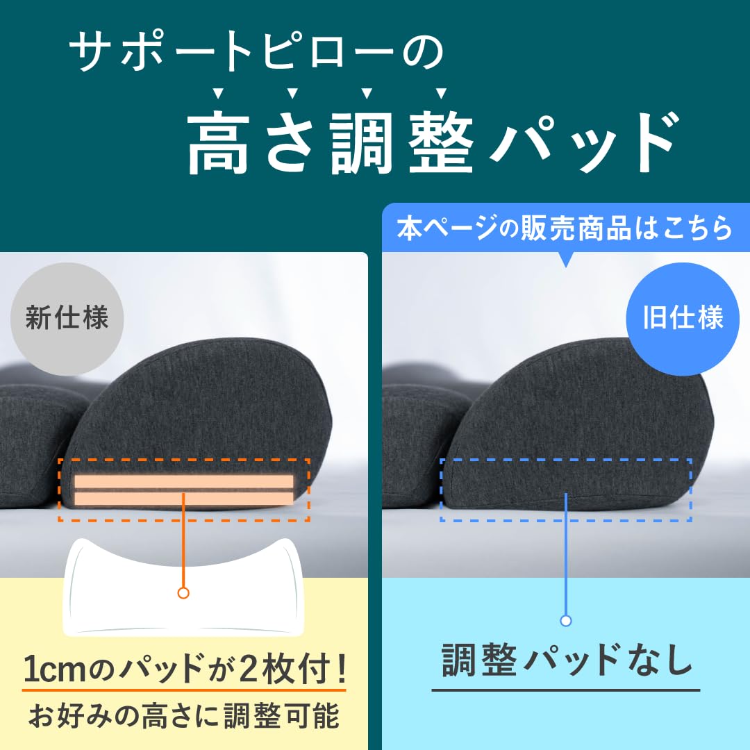 Amazon｜[CALQS ホッとする枕(ベーシック) ライトグレー] 枕 ピロー 首
