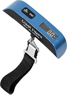 travel inspira Luggage Scale, Portable Digital Hanging Baggage Scale for Travel, Suitcase Weight Scale with Rubber Paint, ...