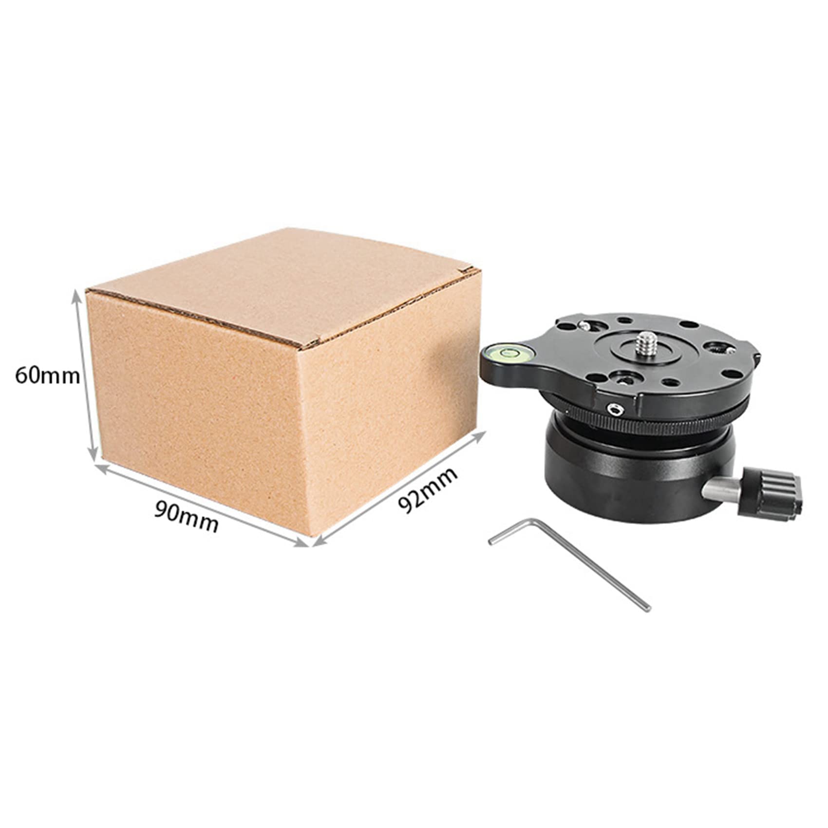 2X DY-60N Tripod Head Levelling Base Adjusting Plate with Bubble Level for DSLR Camera