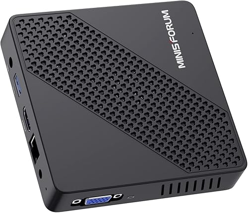 N40 Mini PC Celeron N4020 sin ventilador (hasta 2.8 GHz) con 4 GB DDR464GB eMMC RAM Mini computadora de escritorio, compatible con 4K UHD, puerto