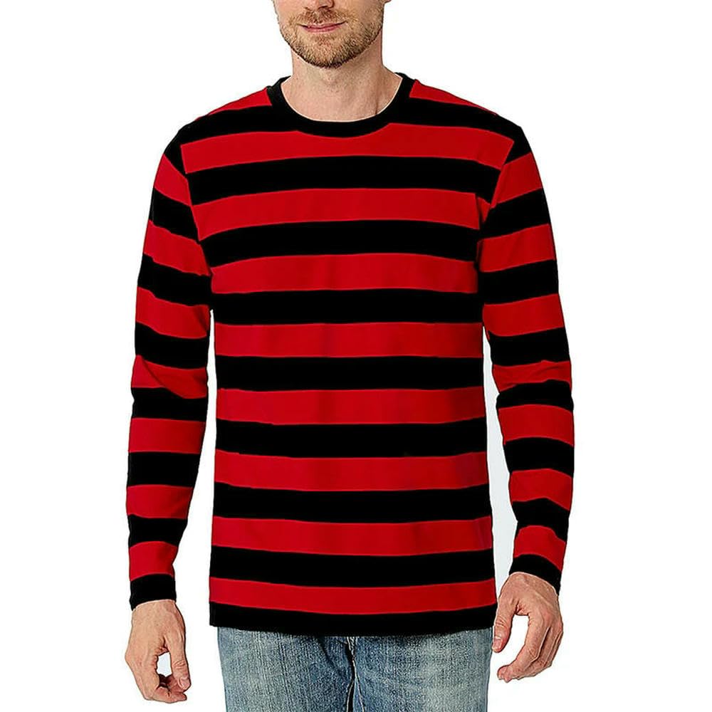 ZBDZSW Klasyczna kontrastowa bluza z paskami Męska odzież Długi rękaw Bluza 3D Nadruk Kolorowy Codzienny Casual O-neck Bluzy z kapturem